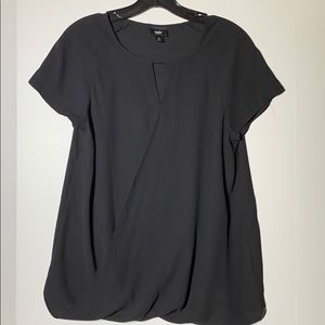 Mossino | Sheer Black Sweeping Top A2